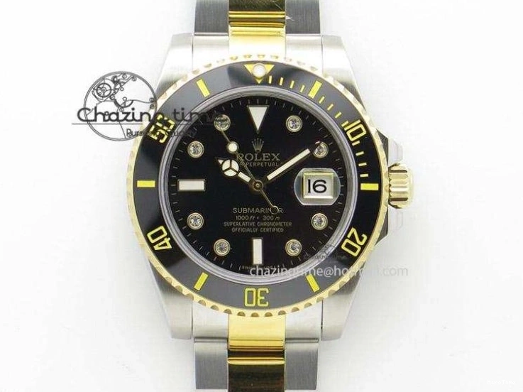 MiroTime 0511 GMT-Master II 116759 SS YG Bp-Maker Blue Red Ruby Crystal Black Dial On SS YG Bracelet A SmoothTexture 3771